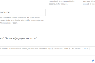 Cách thức gán địa chỉ email bị trả về trong Listmonk