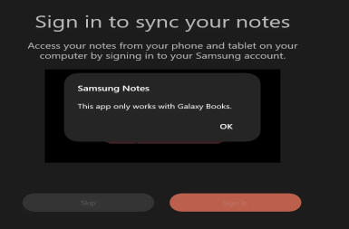 Cài đặt Samsung Notes trên Windows 11 (Sửa lỗi This app only words with galaxy books)
