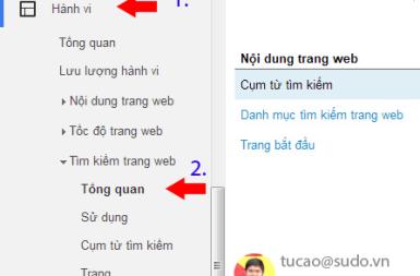 Đo lường truy vấn tìm kiếm của người dùng trong Website với Google Analytics