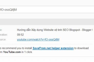 Hướng dẫn tải Video Yotube chất lượng cao nhất, không cần phần mềm, tiện ích mở rộng