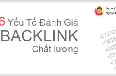 Backlink là gì ? 6 Yếu tố để đánh giá một backlink chất lượng.