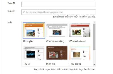 Hướng dẫn tạo Blogspot (Blogger) mới