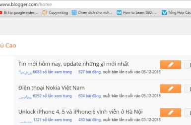 Tạo một bài viết mới trên Blogspot (Blogger)