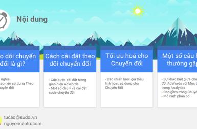Tài liệu hướng dẫn cài đặt theo dõi chuyển đổi trong Google Adwords