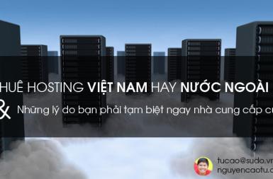 Nên thuê Hosting/VPS cho Website tại Việt Nam hay nước ngoài ?