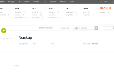 Di chuyển dữ liệu Website trong VestaCP (backup/ restore ra server khác)