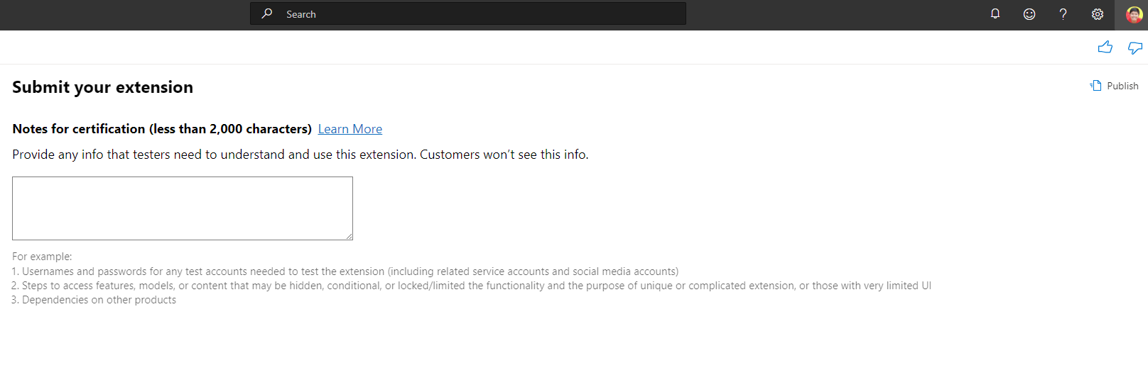 Nhập lý do cập nhật tiện ích