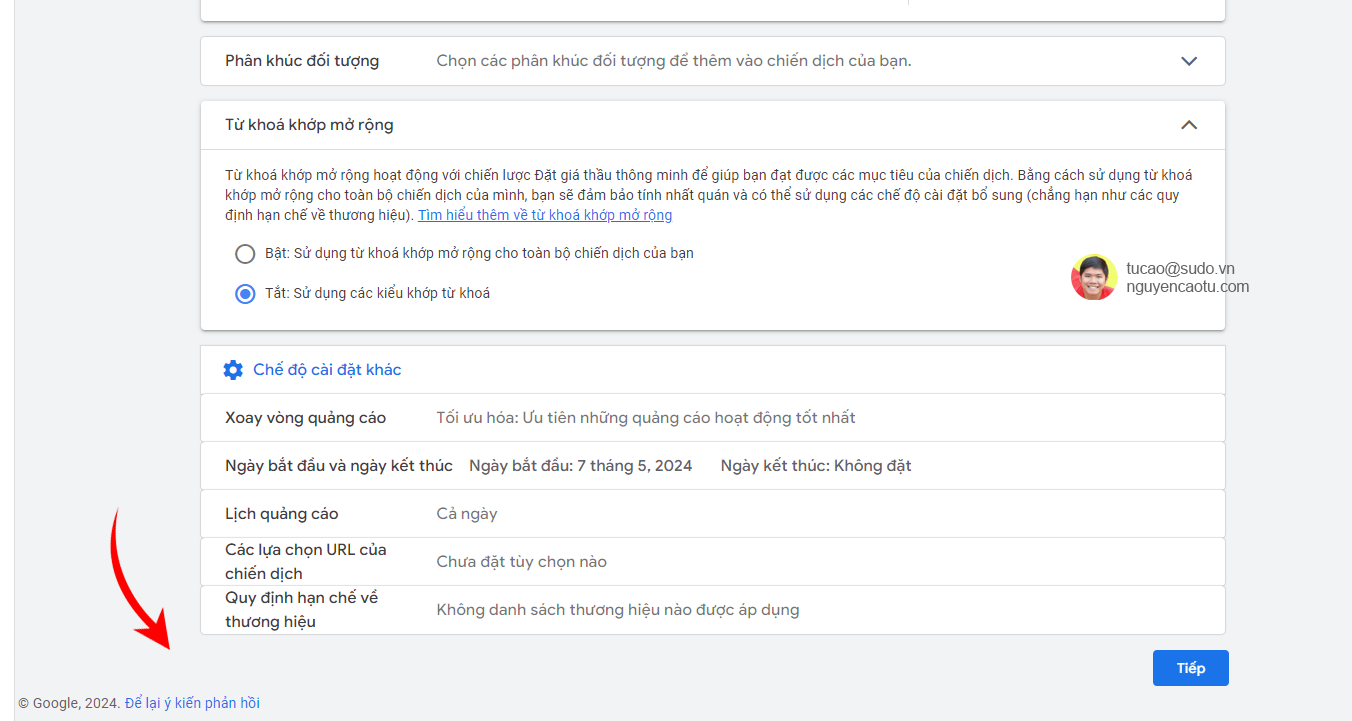 Tìm kiếm động nay bị ẩn đi rồi (phần mũi tên)