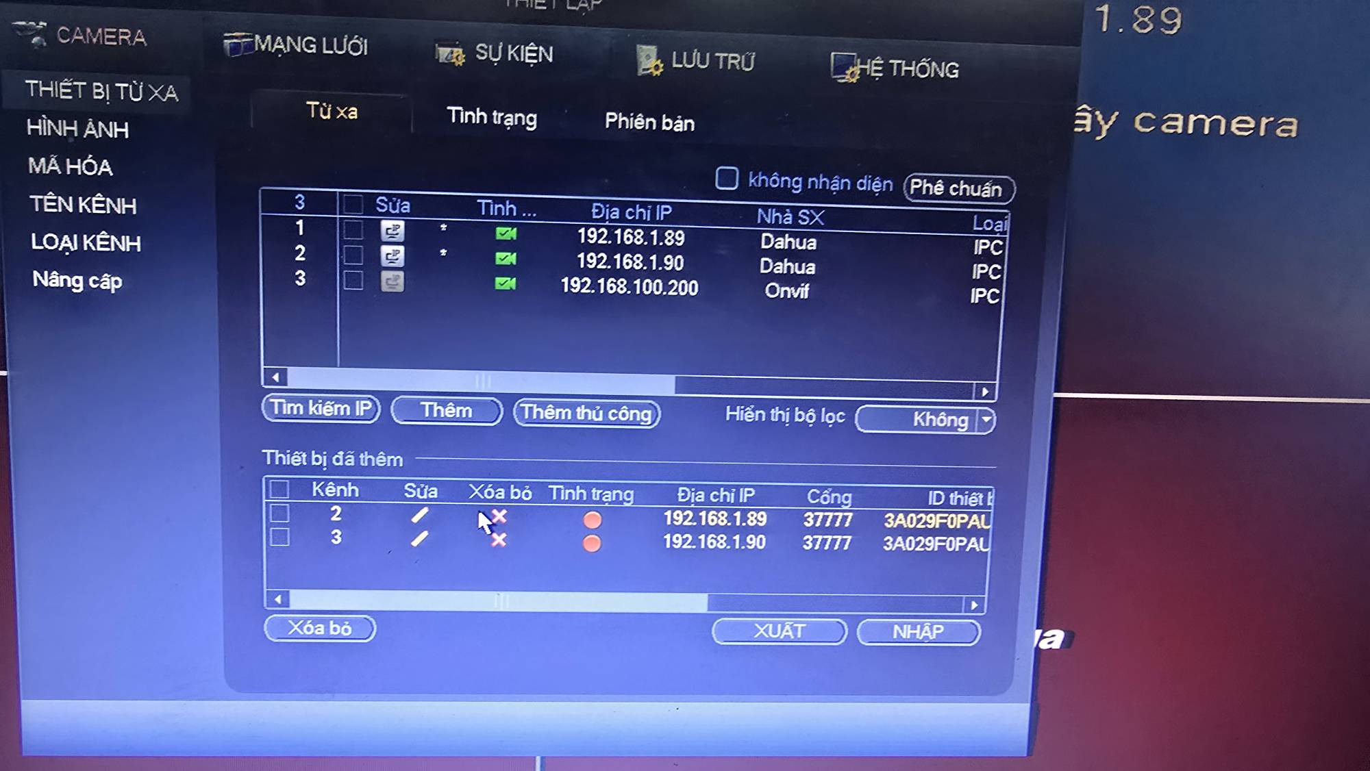 Hướng dẫn cấu hình lại đầu ghi, camera Dahua khi đổi mạng