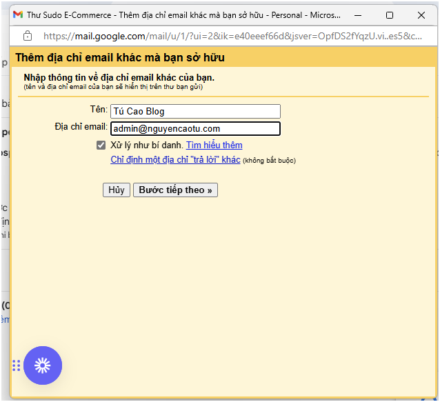 Cách sử dụng tính năng Alias Email trong Google Workspace