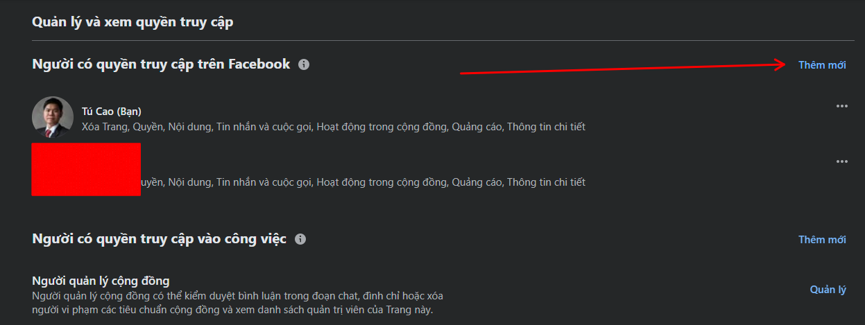Cách thêm người quản lý (quản trị viên) cho Fanpage