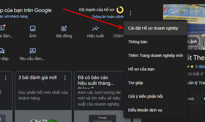 Chia sẻ quyền quản lý hồ sơ Google Maps