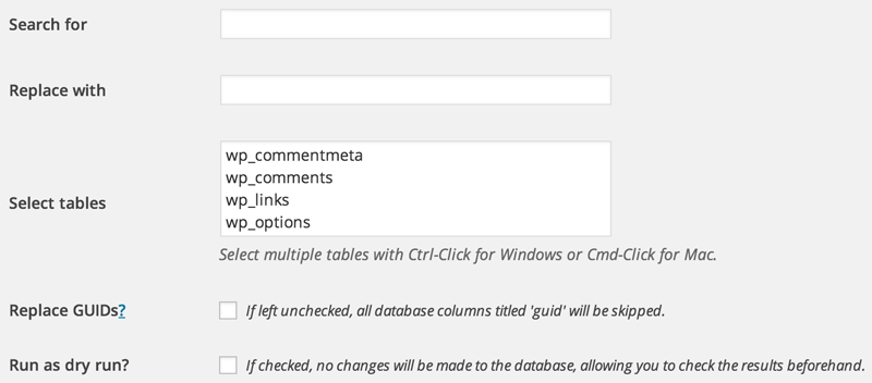 Better Search Replace