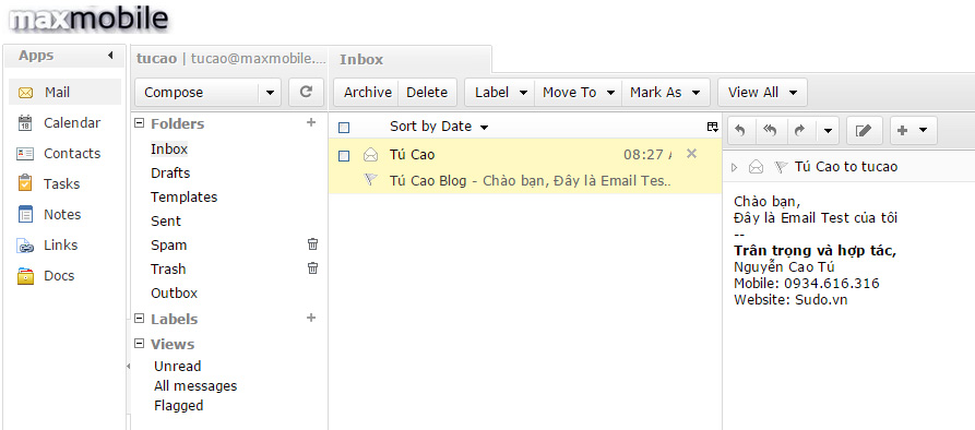 Kiểm tra việc gửi email có thành công hay không?