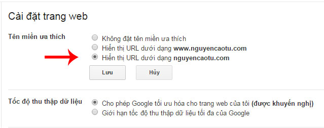 Lựa chọn tên miền ưa thích cho Website