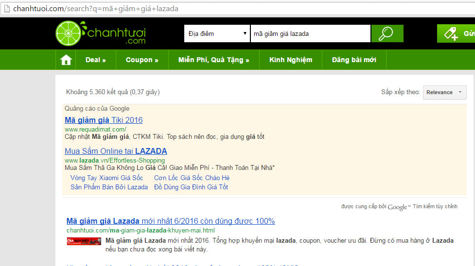 Kết quả trang đích tìm kiếm với từ khóa "mã giảm giá lazada"