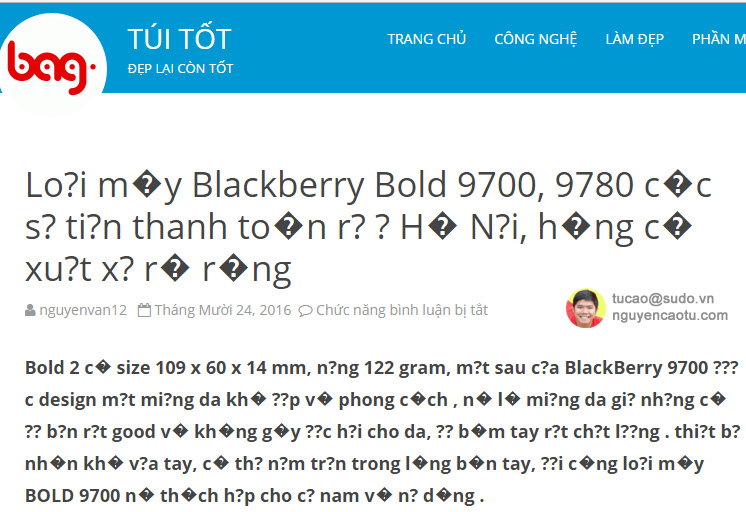 Sửa lỗi font chữ Wordpress khi chuyển host hoặc nâng cấp