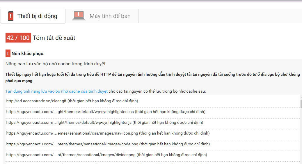 Nâng cao lưu vào bộ nhớ cache trong trình duyệt