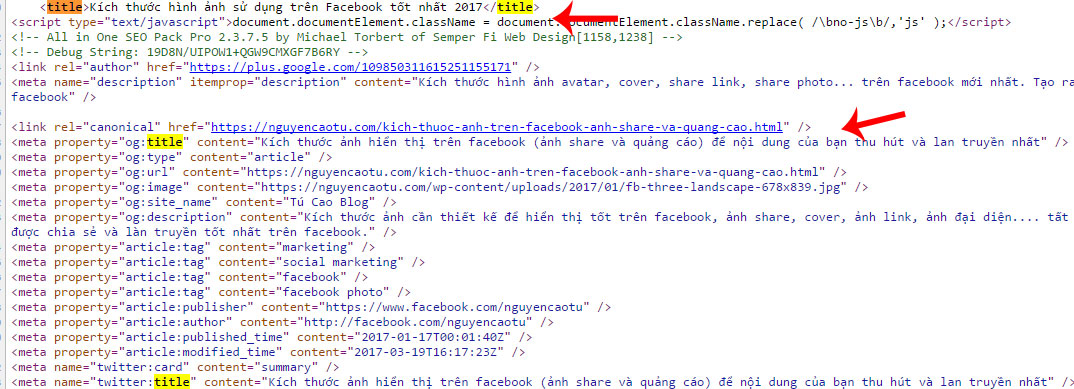 Giới hạn og:title, og:description trên Facebook (Open Graph protocol)