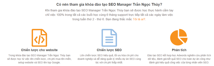 Coupon giảm 20% khóa học Đào Tạo SEO Manager - Trần Ngọc Thùy