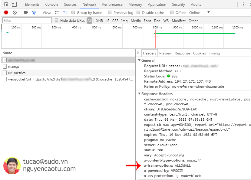 Mở X-Frame-Option trên Nginx (cho phép gọi iframe trên server khác)