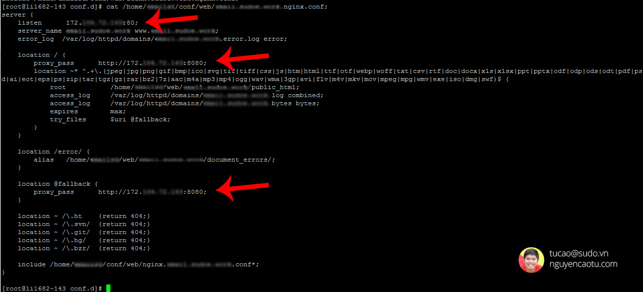 Đặt lại IP về server mới