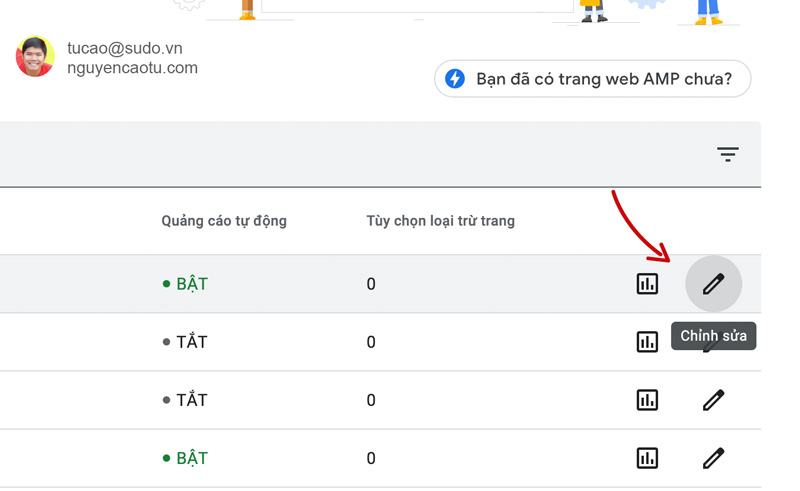 Tắt quảng cáo Adsense tự động