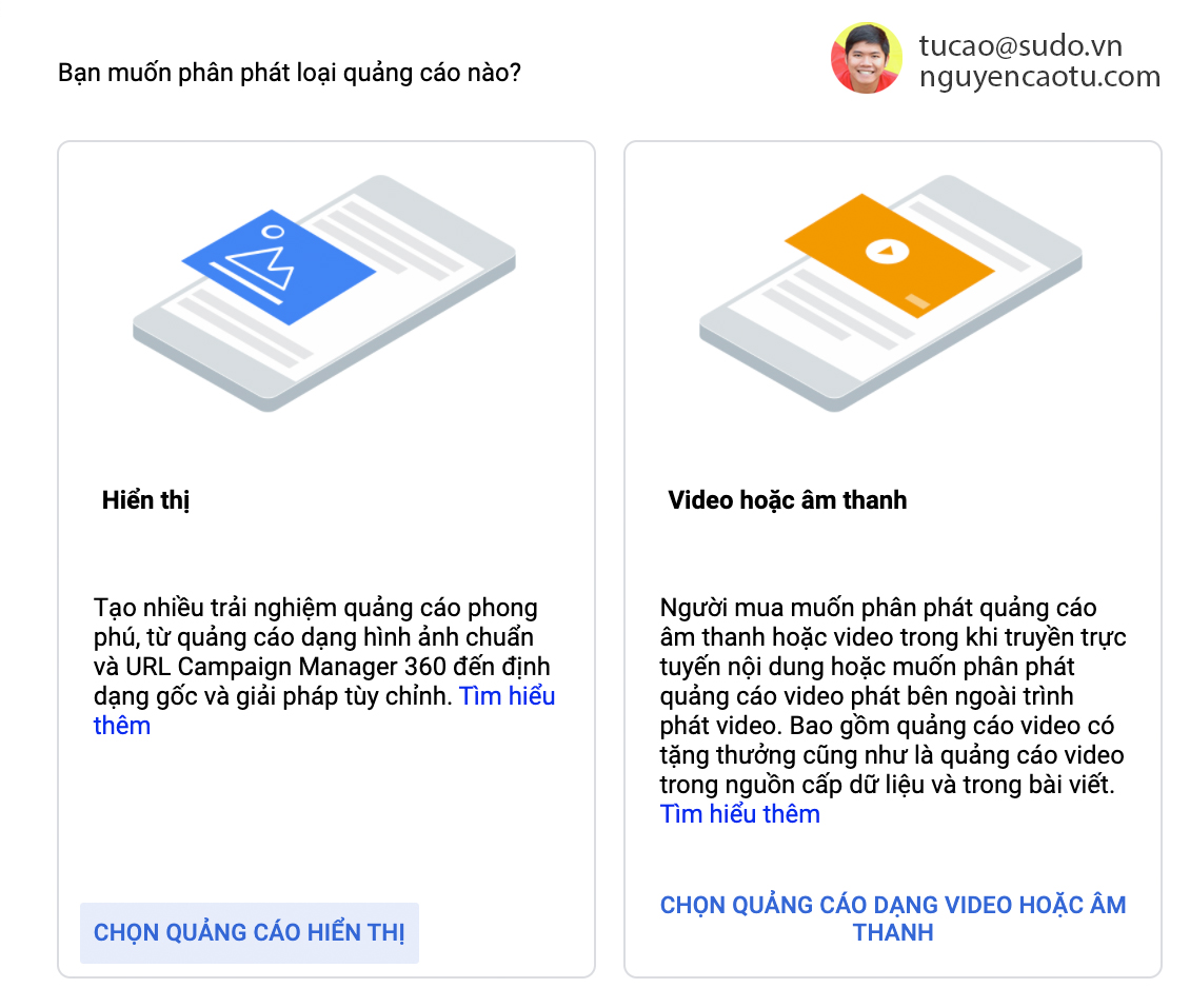 Chọn Quảng Cáo Hiển Thị