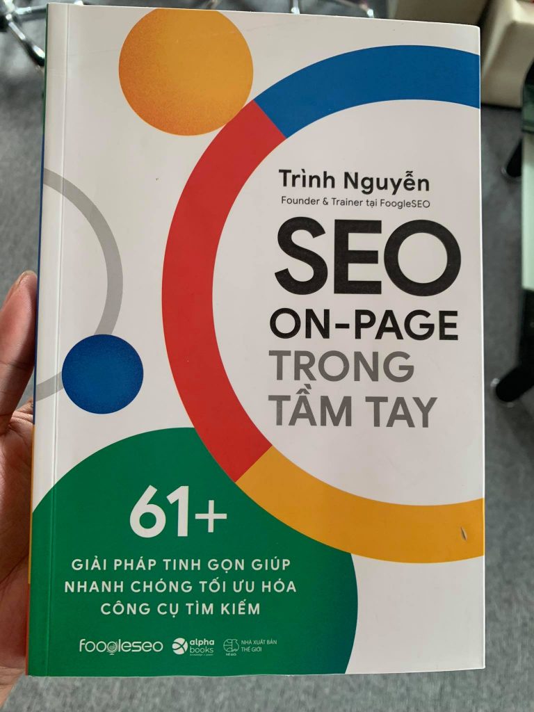 Trên tay sách SEO On-Page trong tầm tay
