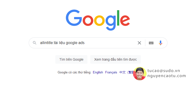 Câu lệnh "huyền thoại" tìm kiếm Google ,bạn làm SEO nên biết