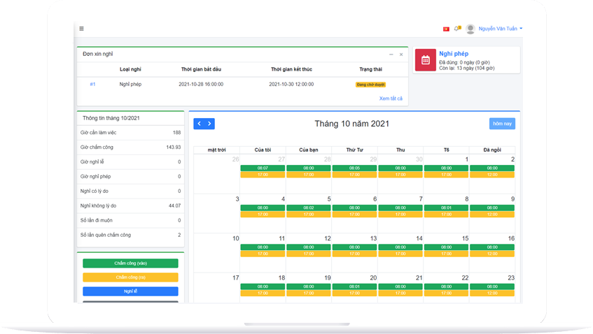 HRM.One phần mềm chấm công, quản lý nhân sự ngon-bổ-rẻ
