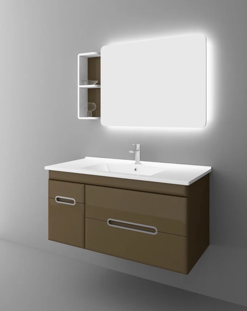 Bộ tủ chậu kệ gương PT1024