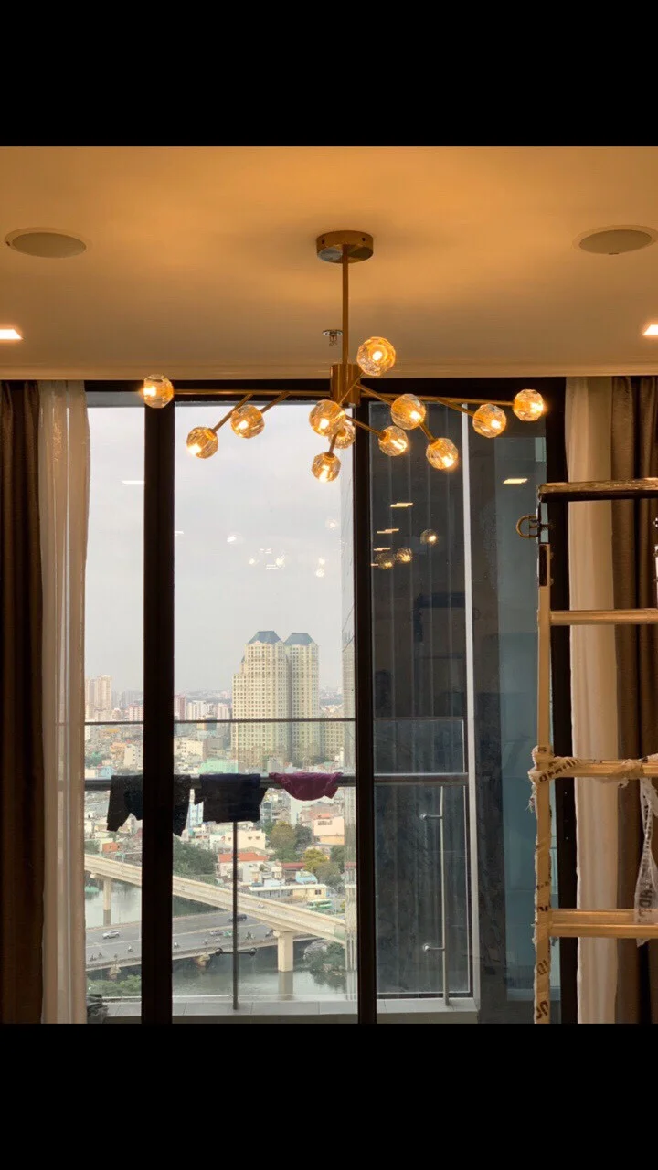 Đèn thả bóng tròn pha lê HTPL-39 | Ảnh 5