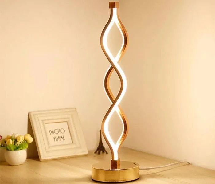 Đèn để bàn ngủ xoắn ốc