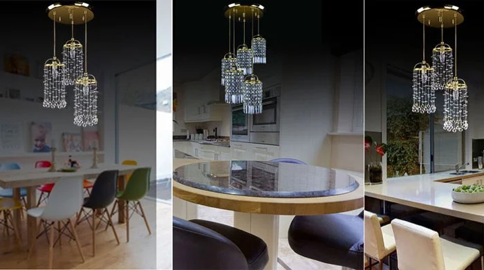 Đèn thả bàn ăn bằng pha lê