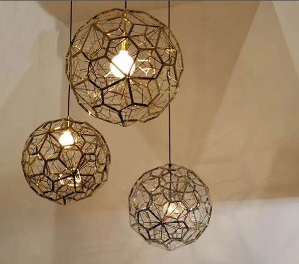 Đèn thả quán cafe hình cầu - Đèn thả