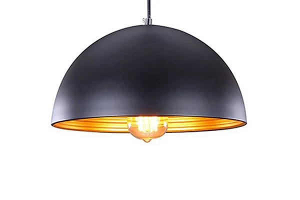 Đèn thả bàn ăn hiện đại mũ cối lòng vàng - Đèn bàn ăn hiện đại mũ cối lòng vàng