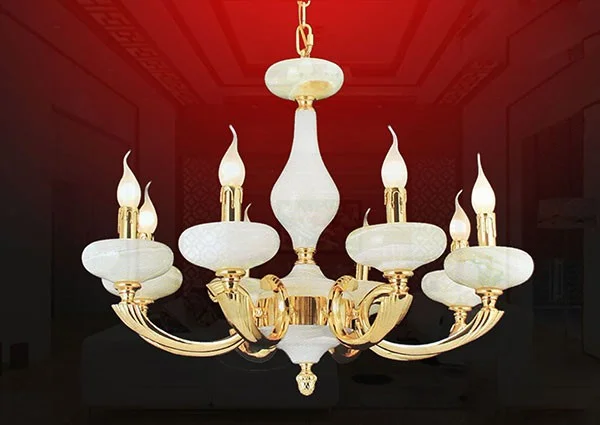Đèn chùm đơn giản không gian phòng khách