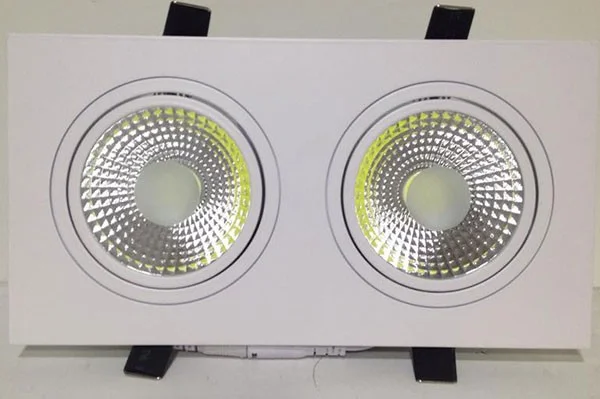 Đèn downlight âm trần đôi mặt vuông