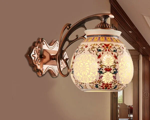 Đèn gốm treo tường