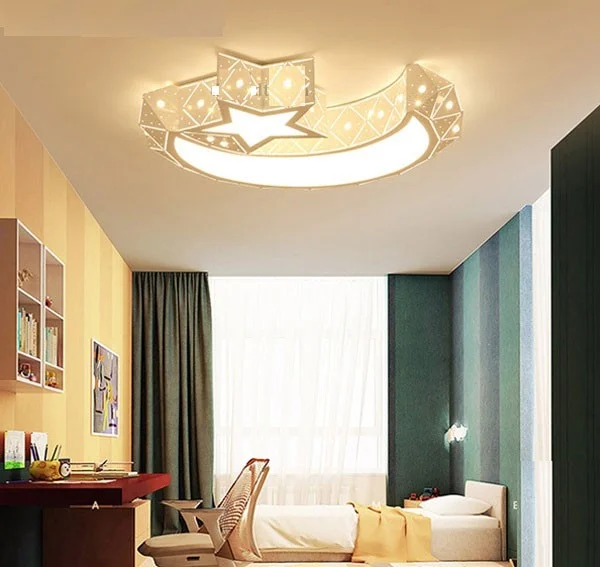 Đèn ốp trần hình trăng khuyết - Đèn mặt trăng ốp trần