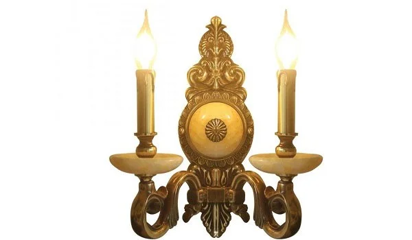 Đèn treo tường cổ điển - Đèn gắn tường cổ điển bằng đồng