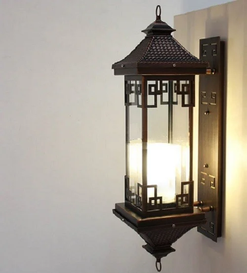Đèn LED treo tường ngoài trời bằng đồng B6007-1 - Đèn tường