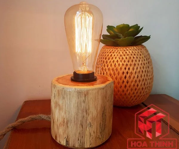 Đèn gỗ để bàn - Đèn bàn