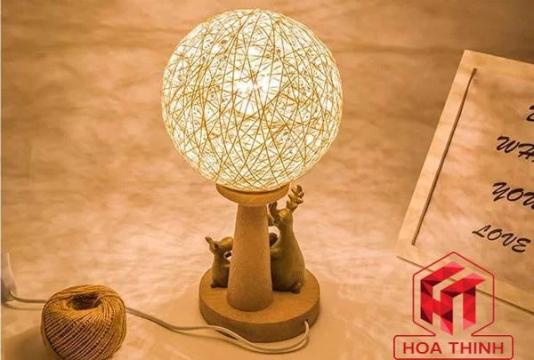 Đèn gỗ để bàn phòng ngủ - Đèn bàn