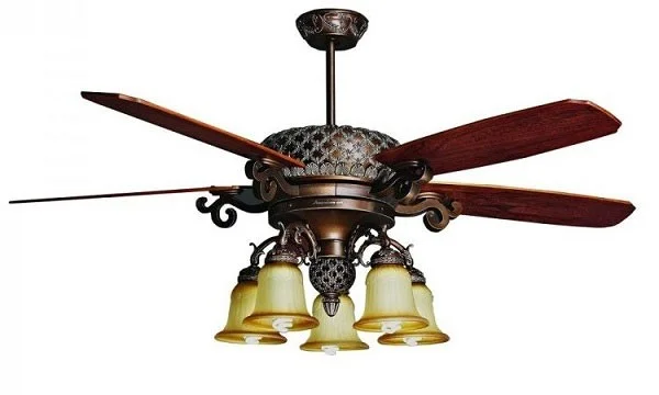 Đèn quạt trần gỗ - Đèn quạt trần