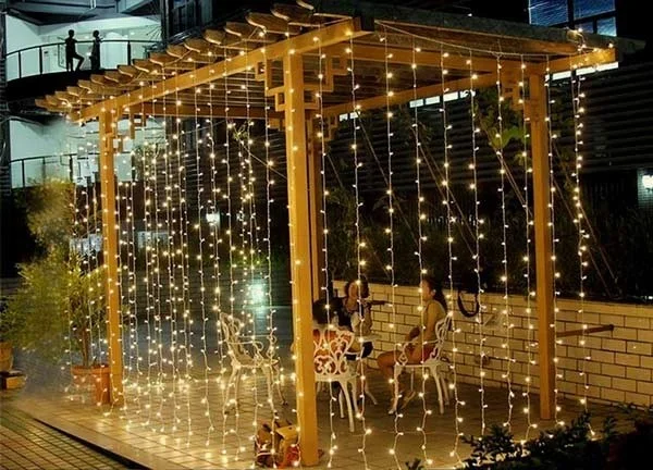 Đèn LED nháy thả mành chống nước