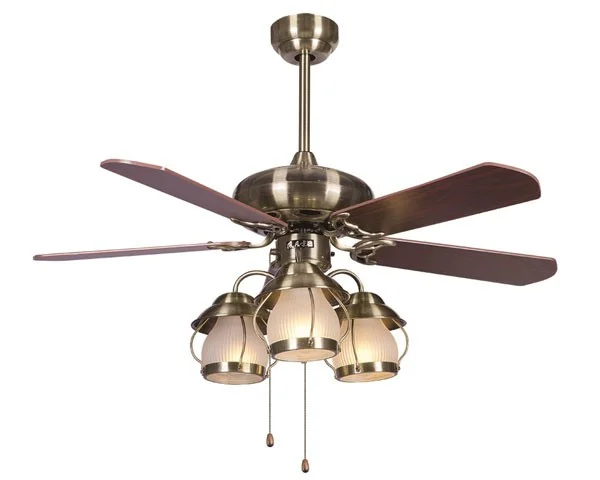 Quạt trần đèn cánh gỗ