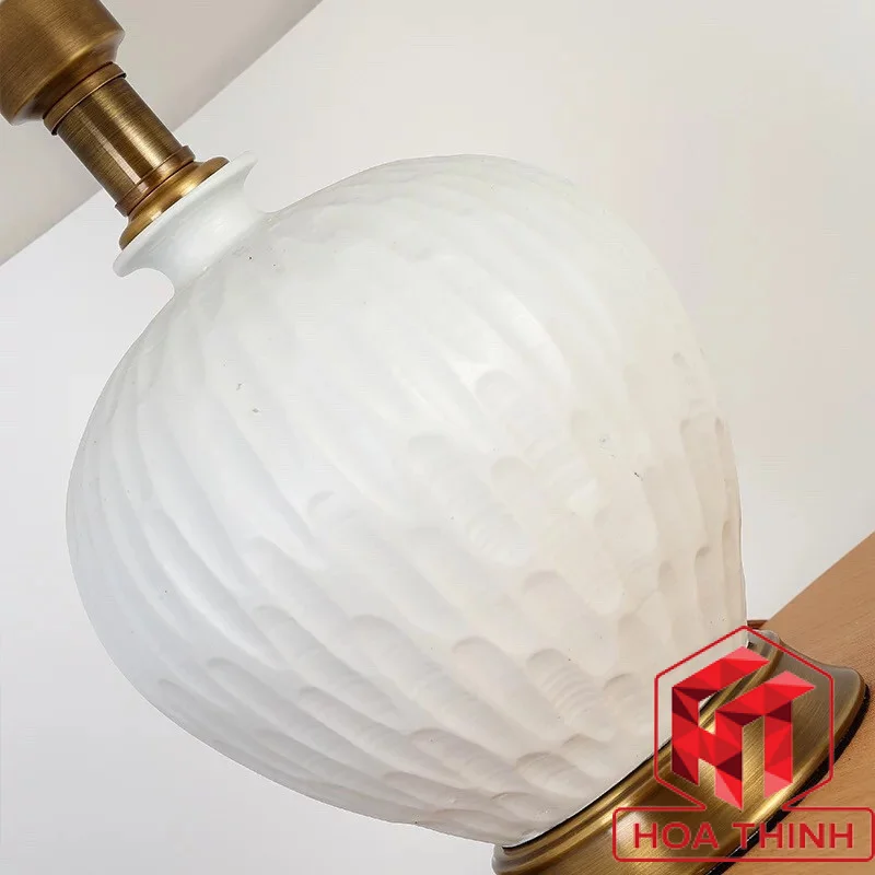 Đèn bàn gôm sứ HT18 đèn gốm sứ dễ dàng sử dụng