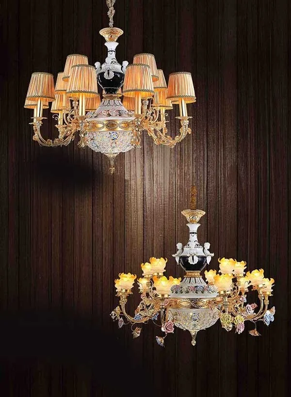 Đèn chùm đồng - Đèn chùm đồng cổ điển - Đèn chùm đồng tân cổ điển - Đèn chùm đồng cao cấp